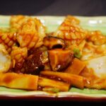 25b. Calamaro con bambù e funghi